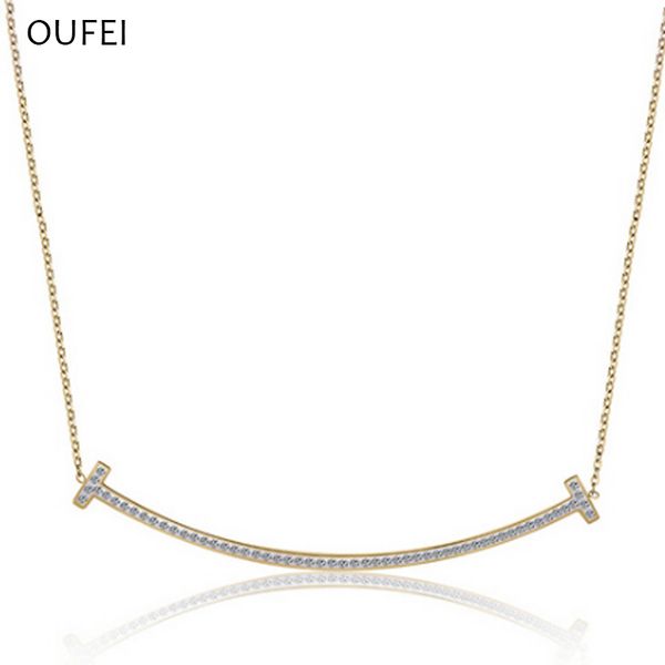 oufei stainless steel necklace for women rose gold necklace crystal simple korean pendant engagement jewelry women gift, Silver
oufei stainless steel necklace for women rose gold necklace crystal simple korean pendant engagement jewelry women gift, Silver