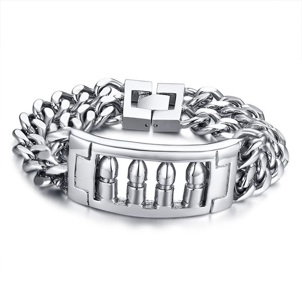 charm bracelets fashion men's shape heavy double cuban curb chain bracelet hip-hop style stainless steel domineering men jewelry, Golden;silver
charm bracelets fashion men's shape heavy double cuban curb chain bracelet hip-hop style stainless steel domineering men jewelry, Golden;silver