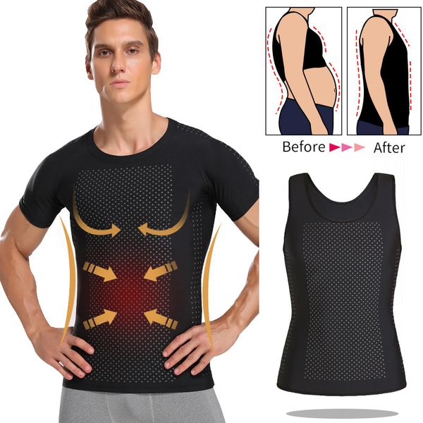 men's corset vest shirt's body shaper slimming compression abdomen tummy belly control slim abdominal binder for man shapewear, Black;brown
men's corset vest shirt's body shaper slimming compression abdomen tummy belly control slim abdominal binder for man shapewear, Black;brown