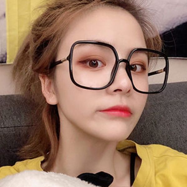 brands oversized anti-blue light eyeglasses frame women classic square plastic computer eye glasses new optics glasses, Black
brands oversized anti-blue light eyeglasses frame women classic square plastic computer eye glasses new optics glasses, Black