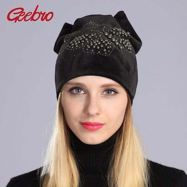 geebro winter beanie hat ladies warm velvet cat ear hats for women beanies hats pearls butterfly diamond beanie with ear flaps, Blue;gray
geebro winter beanie hat ladies warm velvet cat ear hats for women beanies hats pearls butterfly diamond beanie with ear flaps, Blue;gray