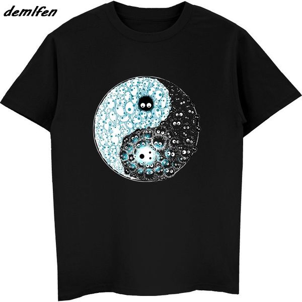 funny men o-neck short sleeves t-shirt spirited away yin yang charcoal t shirts black tees shirt harajuku streetwear
funny men o-neck short sleeves t-shirt spirited away yin yang charcoal t shirts black tees shirt harajuku streetwear
