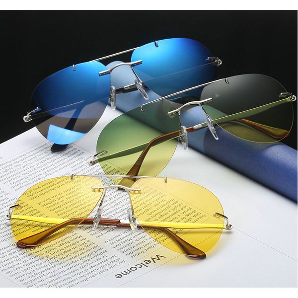 pure titanium sunglasses men polarized sun glasses for male driving polarizing goggles rimless mens sunglass fml, White;black
pure titanium sunglasses men polarized sun glasses for male driving polarizing goggles rimless mens sunglass fml, White;black