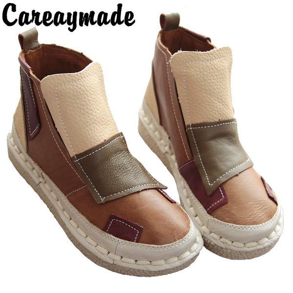 careaymade-pure handmade boots, boots candy color ultra soft leather strap flat boots, tide all-match students boots, Black
careaymade-pure handmade boots, boots candy color ultra soft leather strap flat boots, tide all-match students boots, Black