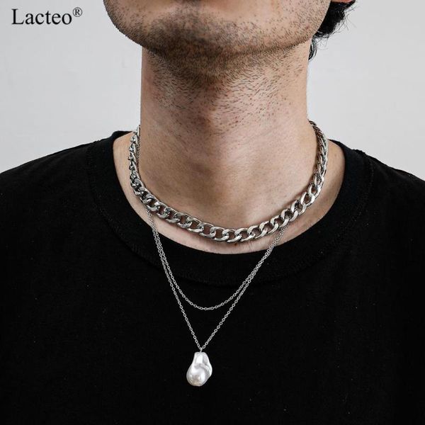 pendant necklaces lacteo bohemian baroque imitation pearl necklace street punk multi layered silver color chain choker for women
pendant necklaces lacteo bohemian baroque imitation pearl necklace street punk multi layered silver color chain choker for women