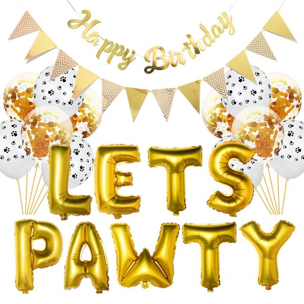 party decoration pet birthday theme decor animal banner cat face dog flag 16 inch letter lets pawty balloon set favor
party decoration pet birthday theme decor animal banner cat face dog flag 16 inch letter lets pawty balloon set favor