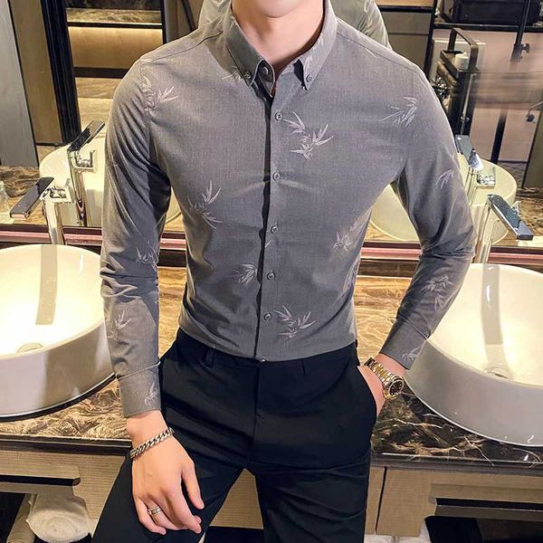 new social long sleeve leaf shirts men men's slim fit business fashions shirt man button-down dress clothing, White;black
new social long sleeve leaf shirts men men's slim fit business fashions shirt man button-down dress clothing, White;black