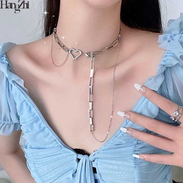 hangzhi 2020 new hollow heart shape подвеска ключицы choker двухслойный punk silver color link chain воротник ожерелье для женщин
hangzhi 2020 new hollow heart shape подвеска ключицы choker двухслойный punk silver color link chain воротник ожерелье для женщин
