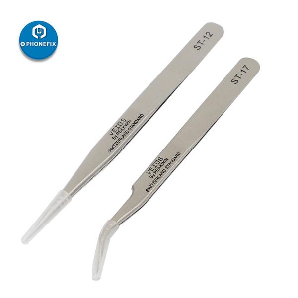 phonefix industrial anti-static tweezers stainless steel watch repair tools mobile phone motherboard repair electronic tools kit
phonefix industrial anti-static tweezers stainless steel watch repair tools mobile phone motherboard repair electronic tools kit