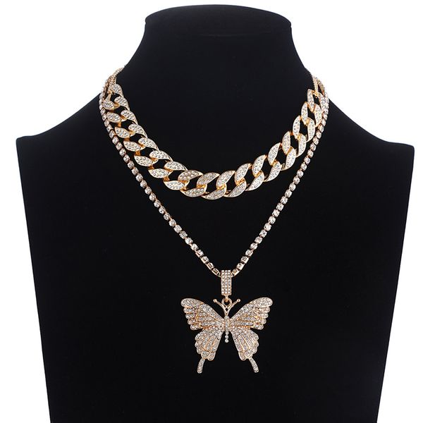 animal butterfly pendant cubic zirconia necklace men's women hip hop cool iced out bling pink rock cuban chain fashion jewelry, Silver
animal butterfly pendant cubic zirconia necklace men's women hip hop cool iced out bling pink rock cuban chain fashion jewelry, Silver