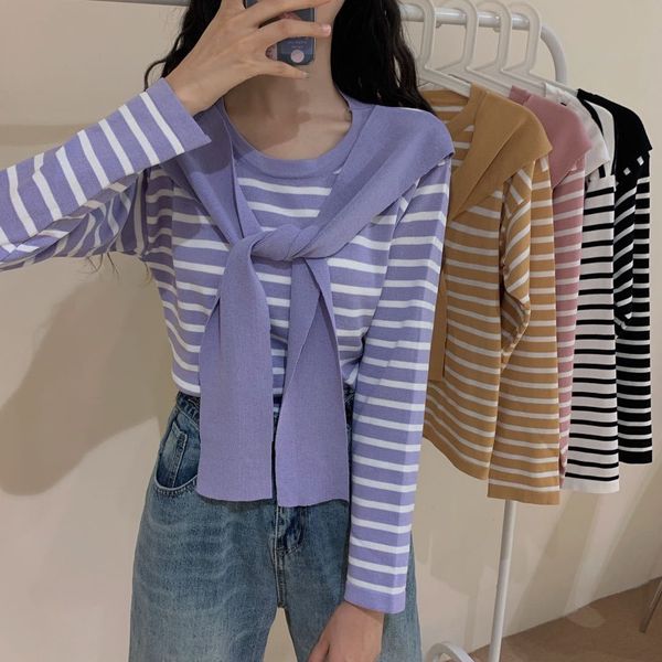 women's knit thin summer korean style 2020 new graceful ice coatsilk striped tight long sleeve short bm42a, White;black
women's knit thin summer korean style 2020 new graceful ice coatsilk striped tight long sleeve short bm42a, White;black
