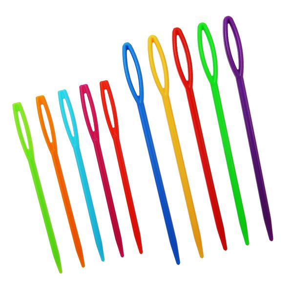 200 pieces plastic sewing needles for kids craft and needle projects, multi color, 2 sizes 7cm 9cm, Black
200 pieces plastic sewing needles for kids craft and needle projects, multi color, 2 sizes 7cm 9cm, Black