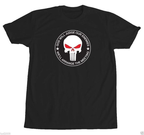 2019 new men summer punisher military skull logo tee shirt god judge enemies alstyle retreat hell cool men cotton tee shirt
2019 new men summer punisher military skull logo tee shirt god judge enemies alstyle retreat hell cool men cotton tee shirt