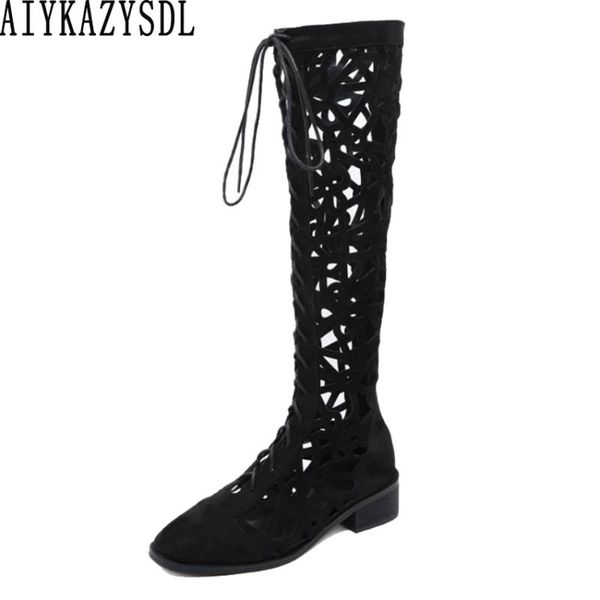 aiykazysdl women knee high boots summer cut out hollow bootie gladiator rome faux suede shoes sandals cuban block med heels 2020, Black
aiykazysdl women knee high boots summer cut out hollow bootie gladiator rome faux suede shoes sandals cuban block med heels 2020, Black