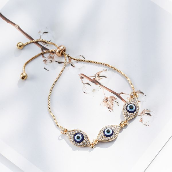 turkish lucky luxurious blue crystal evil eye bracelets handmade gold chains lucky jewelry family appropriate gifts, Black
turkish lucky luxurious blue crystal evil eye bracelets handmade gold chains lucky jewelry family appropriate gifts, Black
