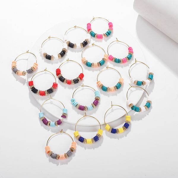 hoop & huggie g.ycx africa boho style handmade heishi earring gold vinyl clay beads rainbow surf earrings for women girl diy jewelry gif, Golden;silver
hoop & huggie g.ycx africa boho style handmade heishi earring gold vinyl clay beads rainbow surf earrings for women girl diy jewelry gif, Golden;silver