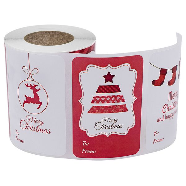 250pcs 2"*3" diy christmas stickers rectangle roll sticker cartoon snowman santas deer seal label tag craft project gift card fest
250pcs 2"*3" diy christmas stickers rectangle roll sticker cartoon snowman santas deer seal label tag craft project gift card fest