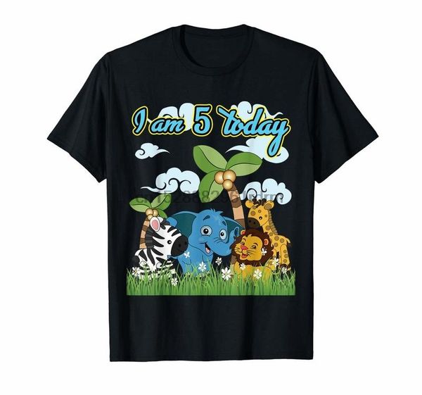 clothing zoo safari jungle 5th birthday theme boy kids t shirt 2822