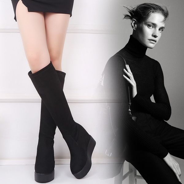 chimizhai woman shoes knee high boots 11.5cm heels shoes winter boots women height increasing autumn wy565, Black
chimizhai woman shoes knee high boots 11.5cm heels shoes winter boots women height increasing autumn wy565, Black