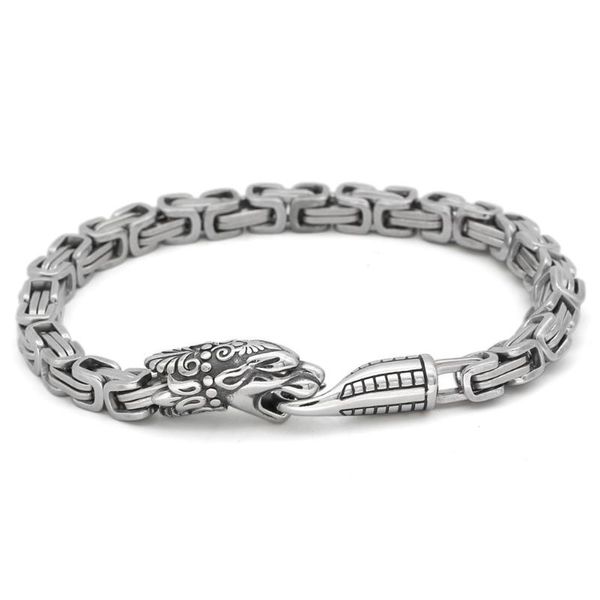 men stainless steel nordic viking odin wolf king chain amulet bracelet -23cm, Golden;silver
men stainless steel nordic viking odin wolf king chain amulet bracelet -23cm, Golden;silver