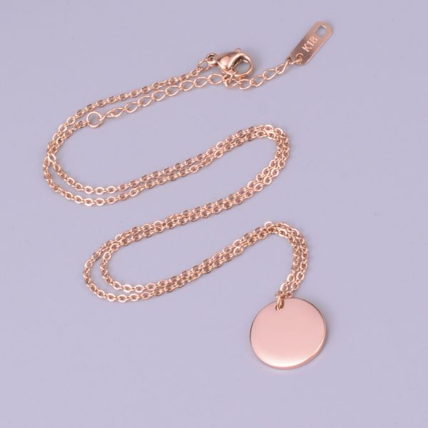 diameter 15mm rose gold color stainless steel round pendant collares de moda 2020 drop shipping collar mujer no fade party jewel, Silver
diameter 15mm rose gold color stainless steel round pendant collares de moda 2020 drop shipping collar mujer no fade party jewel, Silver