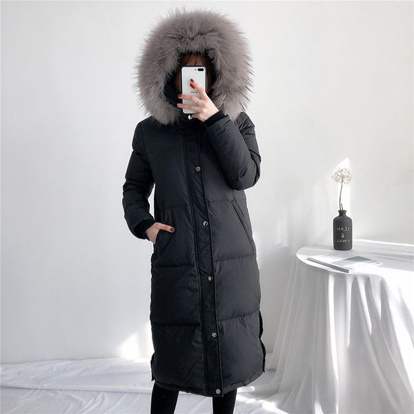 women's winter down jacket fashion woman parkas korean coat women raccoon fur collar female clothes casacos feminino wpy1210, Black
women's winter down jacket fashion woman parkas korean coat women raccoon fur collar female clothes casacos feminino wpy1210, Black
