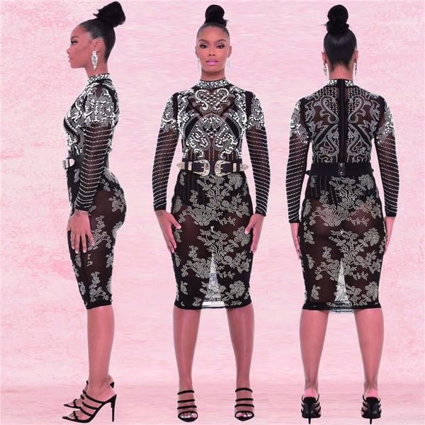 piece dress drilling bead club slim long sleeved crew neck romper fashion women suits mesh perspective womens designer tracksuits 2, White
piece dress drilling bead club slim long sleeved crew neck romper fashion women suits mesh perspective womens designer tracksuits 2, White
