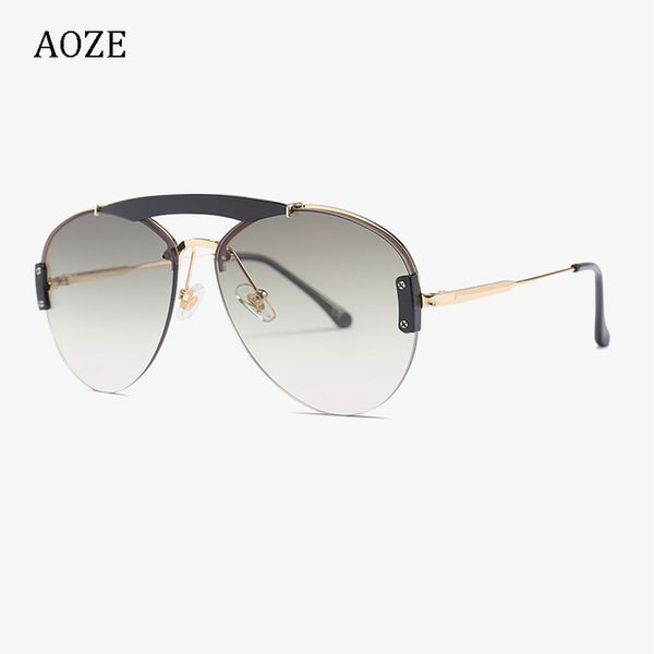 2020 fashion pilot style sunglasses double beams vintage gradient design brand sunglasses uv gafas de sol mujer, White;black
2020 fashion pilot style sunglasses double beams vintage gradient design brand sunglasses uv gafas de sol mujer, White;black
