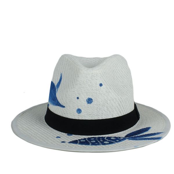 wide brim hats 100% hand paint panama hat for women summer straw beach sun fashion elegant lady queen homburg jazz size 58cm, Blue;gray
wide brim hats 100% hand paint panama hat for women summer straw beach sun fashion elegant lady queen homburg jazz size 58cm, Blue;gray