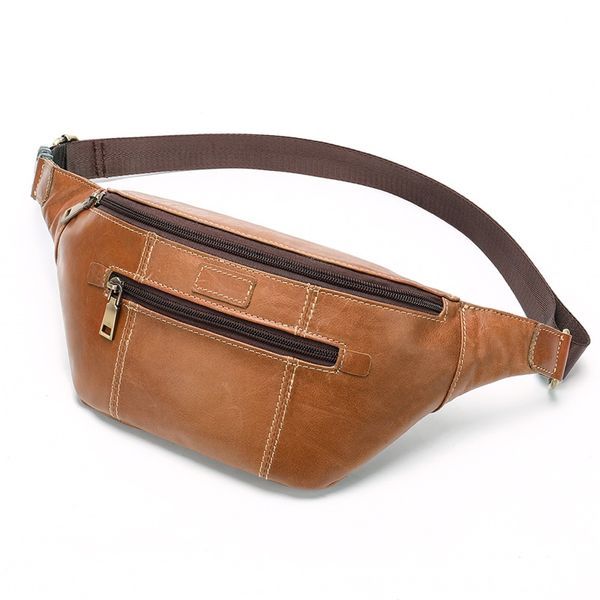 men's pu waist bag leather fashion zipper opening built-in handbag compartment messenger bag retro solid color purse waist bag 
men's pu waist bag leather fashion zipper opening built-in handbag compartment messenger bag retro solid color purse waist bag