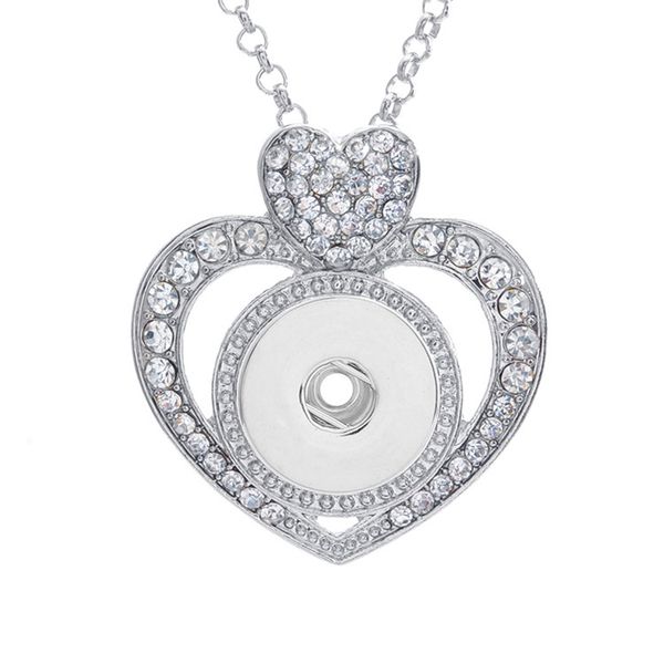 chains trendy rhinestone hearts pendant snap necklace 60cm keychain fit 18mm buttons fashion jewelry diy accessories xl0018, Silver
chains trendy rhinestone hearts pendant snap necklace 60cm keychain fit 18mm buttons fashion jewelry diy accessories xl0018, Silver
