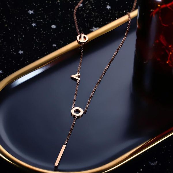 pendant necklaces non-fading titanium steel love necklace female clavicle chain simple ins rose gold does not fade, Silver
pendant necklaces non-fading titanium steel love necklace female clavicle chain simple ins rose gold does not fade, Silver