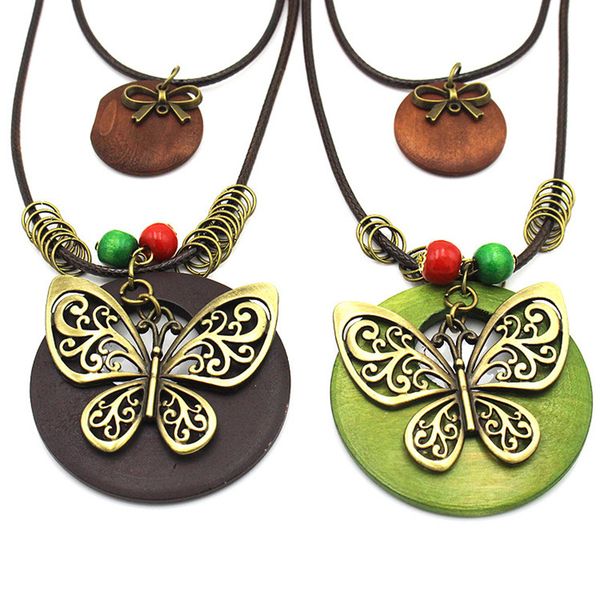 vintage ornament geometry wooden alloy butterfly pendant sweater necklace for women simple jewelry accessories, Silver
vintage ornament geometry wooden alloy butterfly pendant sweater necklace for women simple jewelry accessories, Silver