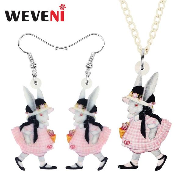 weveni acrylic easter hare jewelry sets long cute animal earrings necklace for women kids party gifts accessories, Silver
weveni acrylic easter hare jewelry sets long cute animal earrings necklace for women kids party gifts accessories, Silver