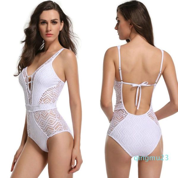hollow out one-piece swimsuit for women: bandage straps, u-back, solid color - ideal for summer beach and pool parties
hollow out one-piece swimsuit for women: bandage straps, u-back, solid color - ideal for summer beach and pool parties