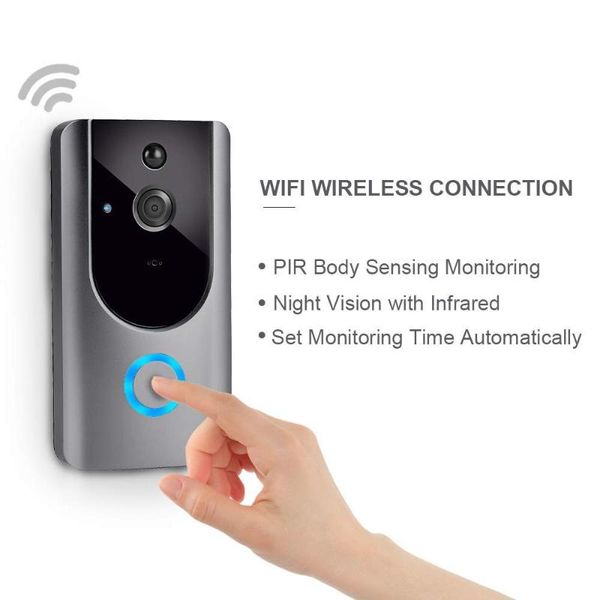 doorbells battery-powered wi-fi video doorbell camera 8g card, smart wireless intercom 100w hd standby time up to 8 months
doorbells battery-powered wi-fi video doorbell camera 8g card, smart wireless intercom 100w hd standby time up to 8 months