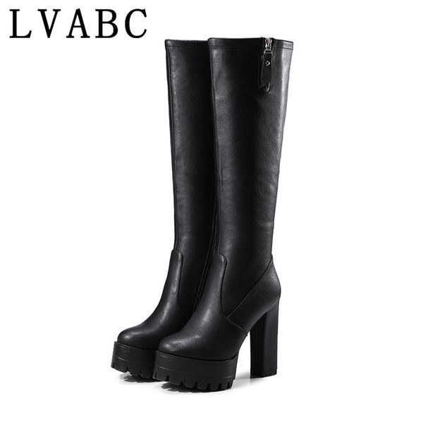 lvabc 2020 big size 32-42 women warm short plush side zipper knee high boots comfortable square heel winter shoes black
lvabc 2020 big size 32-42 women warm short plush side zipper knee high boots comfortable square heel winter shoes black