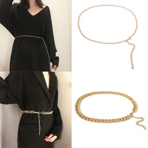 2020 new women's metal thin belt simple wild summer dress charm body chain jewelry z914, Black;brown
2020 new women's metal thin belt simple wild summer dress charm body chain jewelry z914, Black;brown