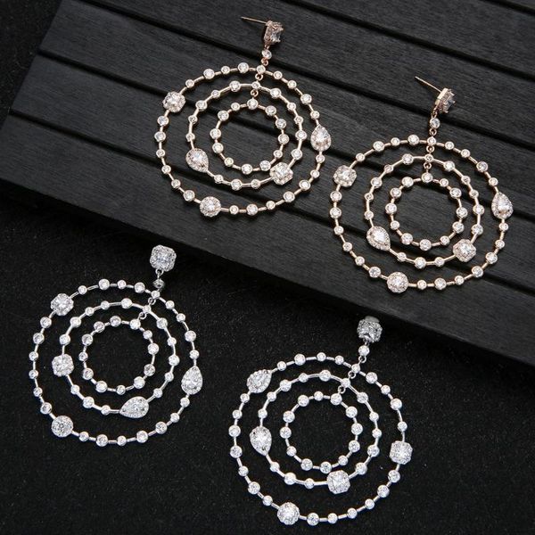 dangle & chandelier luxury circle twist statement earrings trendy bridal cubic zircon crystal cz for women wedding e9310, Silver
dangle & chandelier luxury circle twist statement earrings trendy bridal cubic zircon crystal cz for women wedding e9310, Silver