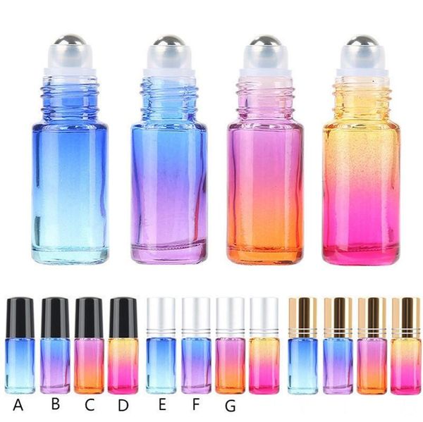 5ml rainbow color roll on bottles empty refillable perfume essential oil glass roller bottle container for home travel use
5ml rainbow color roll on bottles empty refillable perfume essential oil glass roller bottle container for home travel use