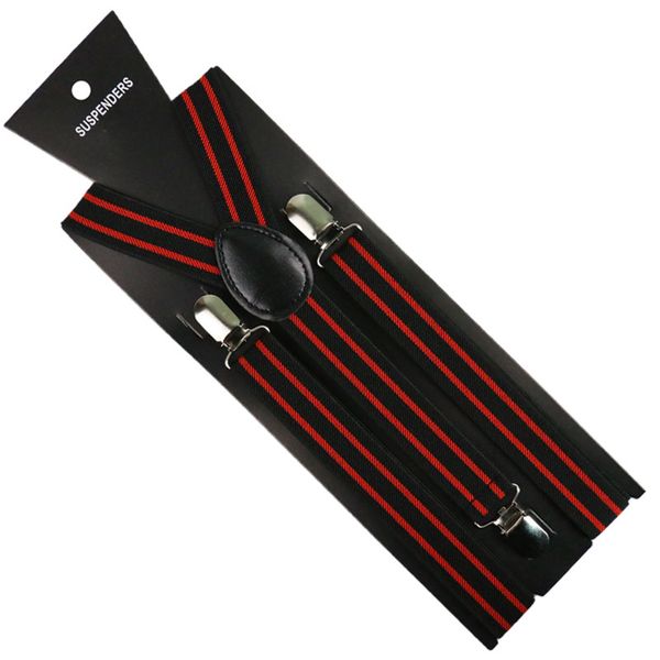 suspenders winfox 2.5cm wide women striped black white red mens 3 clip-on business braces pants suspender
suspenders winfox 2.5cm wide women striped black white red mens 3 clip-on business braces pants suspender
