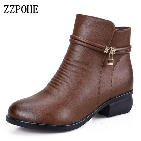 zzpohe new winter shoes women genuine leather snow boots women's comfortable warm ankle boots ladies boots y200915, Black
zzpohe new winter shoes women genuine leather snow boots women's comfortable warm ankle boots ladies boots y200915, Black