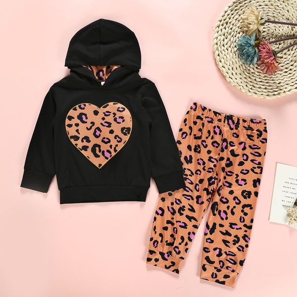 infant baby girl long sleeved trousers suit heart pattern hooded t shirt and leopard elastic long pants spring autumn clothing, White
infant baby girl long sleeved trousers suit heart pattern hooded t shirt and leopard elastic long pants spring autumn clothing, White