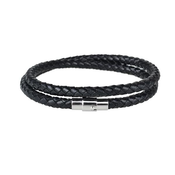 link, chain 100% genuine braided leather bracelet men for women jewelry multilayer clasps charm drop, Black
link, chain 100% genuine braided leather bracelet men for women jewelry multilayer clasps charm drop, Black