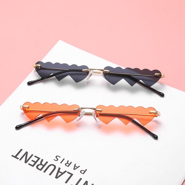 women sunglasses small rimless punk sunglasses women pink heart unique rectangle sun glasses for female vintage lunette, White;black
women sunglasses small rimless punk sunglasses women pink heart unique rectangle sun glasses for female vintage lunette, White;black