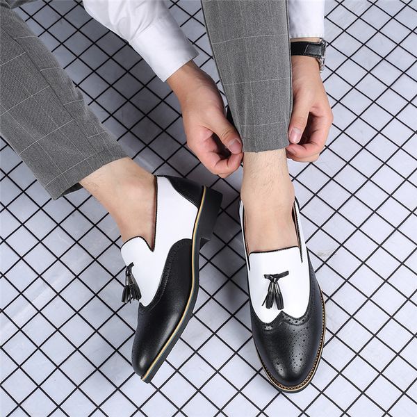 dress shoes yomior fashion casual men leather mixed colors classic tassel formal loafers business wedding brogue, Black
dress shoes yomior fashion casual men leather mixed colors classic tassel formal loafers business wedding brogue, Black