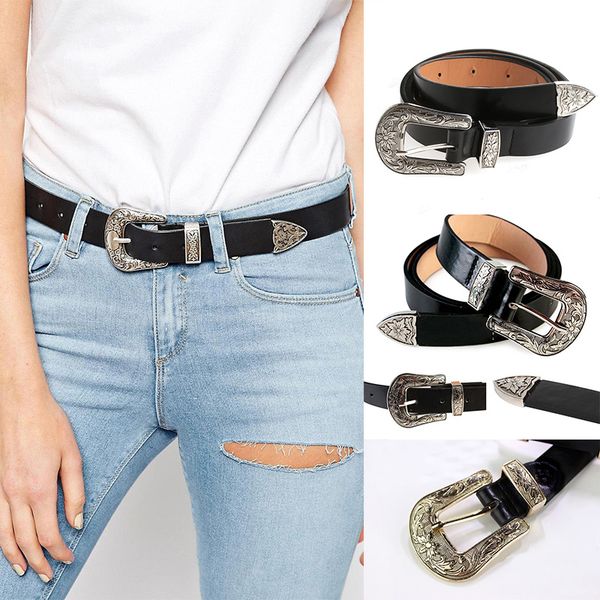 skinny women vintage carved metal boho leather single buckle leather designer waist belt waistband strap female ceinture femme, Black;brown
skinny women vintage carved metal boho leather single buckle leather designer waist belt waistband strap female ceinture femme, Black;brown