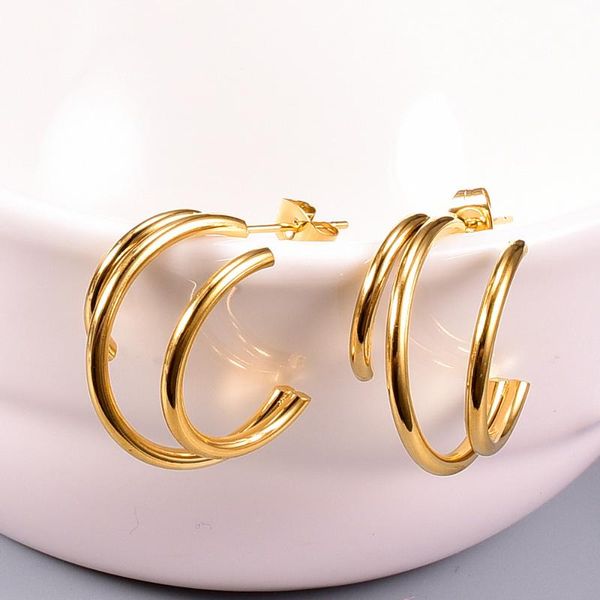 hoop & huggie hongcheng jewellery exaggerated hollow earring titanium steel fashion c shape irregular earrings hce29, Golden;silver
hoop & huggie hongcheng jewellery exaggerated hollow earring titanium steel fashion c shape irregular earrings hce29, Golden;silver