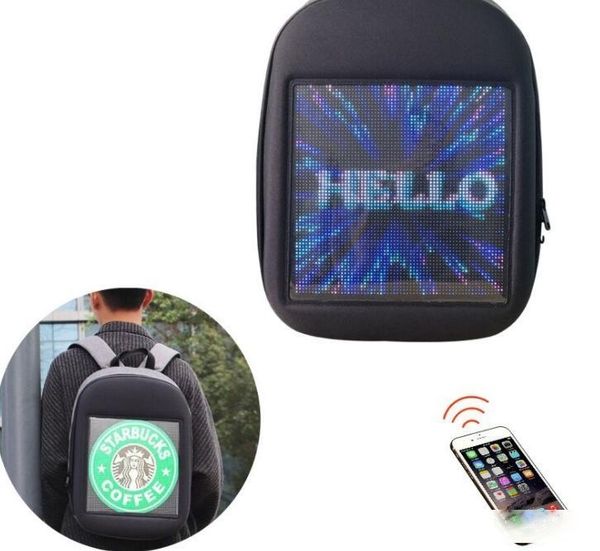dynamic led backpack casual shoulder bag men and women luminous intelligent led backpack display screen size 237*237mm
dynamic led backpack casual shoulder bag men and women luminous intelligent led backpack display screen size 237*237mm