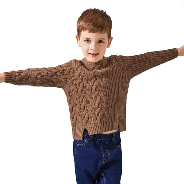 childrennew medium and large one-color twisted knitted sweater casual all-match bottoming warmcfnl, White
childrennew medium and large one-color twisted knitted sweater casual all-match bottoming warmcfnl, White